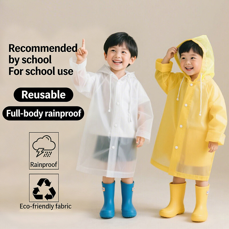 Einweg-Regenmantel für Kinder  – Camping Rain Poncho Bewertung und Preis