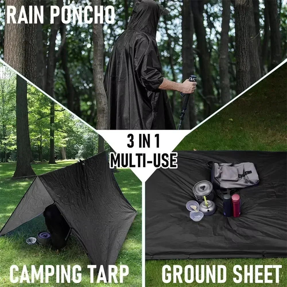 2026 3-in-1 wasserdichter Rege – Camping Rain Poncho Bewertung und Preis